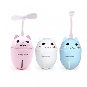 Mua Máy phun sương tạo độ ẩm kiêm đèn ngủ hình gấu - Giao màu ngẫu nhiên tặng kèm lọ tinh dầu sả chanh 10ml