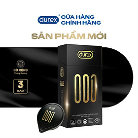 [Mới] Bao cao su Durex 001 Siêu Mỏng, Hộp 3 Bao Mới Ra Mắt