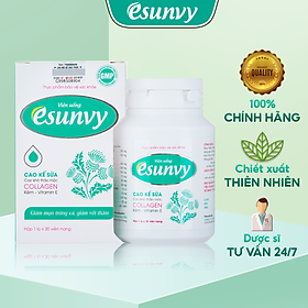 Viên Uống Esunvy Giúp Thanh Nhiệt Giải Độc, Giảm Mụn Trứng Cá, Hạn Chế Vết Thâm Hộp 30 Viên TTP006