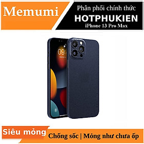 Ốp lưng chống sốc siêu mỏng 0.3mm cho iPhone 13 Pro Max hiệu Memumi mặt lưng nhám mềm mịn thời trang tinh tế - hàng nhập khẩu