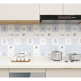 Mua CUỘN 5M DECAL GIẤY DÁN TƯỜNG BẾP KEO SẴN KHỔ 60CM MẪU GIAN BẾP XINH