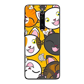 Ốp Lưng in cho Xiaomi Mi 9T Mẫu Cặp Mèo Đáng Yêu - Hàng Chính Hãng