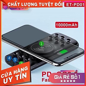 Mua Sạc Dự Phòng Kèm Sạc Không Dây Earldom PD-01 Chuẩn Sạc Nhanh