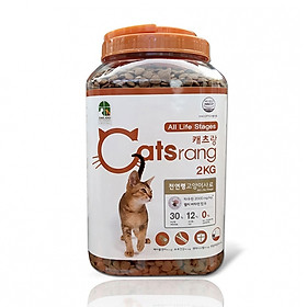 ]2kg] Thức ăn hạt cho mèo mọi lứa tuổi Catsrang dạng Hộp