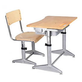 Bàn học sinh tiểu học bằng gỗ chống gù chống cận BHS 14-04CS