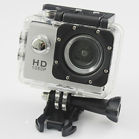 Bản sao rẻ nhất cho SJ4000 A9 Màn hình LCD 2 inch kiểu dáng Camera thể thao mini 1080P Full HD Camera hành động Máy quay chống nước 30M Màu sắc: Bạc