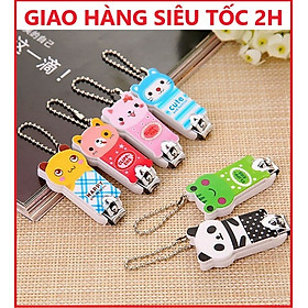 Combo 5 Bấm cắt móng tay móc khóa hình Thú dễ thương