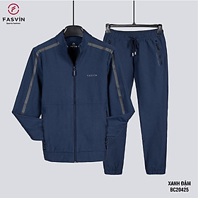 Bộ quần áo thể thao nam Fasvin BC20425.HN chất vải một lớp đanh chắc mềm mại co giãn thoải mái