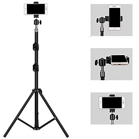 [TRIPOD] Cây Livestream Selfiecom - Hỗ trợ chụp ảnh, quay video, chơi tiktok, gắn đèn livestream - Tặng kèm remote bluetooth chụp ảnh- Hàng chính hãng