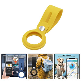 Soft Silicone Case Compatible with AirTags, Silicone Protective Cover for AirTag Keychain Holder Tracker Finder