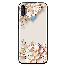 Ốp lưng dành cho Samsung A11 mẫu Tranh Hoa Nền Trắng