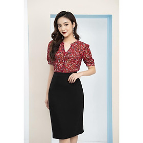 Đầm Nữ Chi Fông Hàn Phối Chân Đen Chất Đũi Hàn LUPERI LFV3147