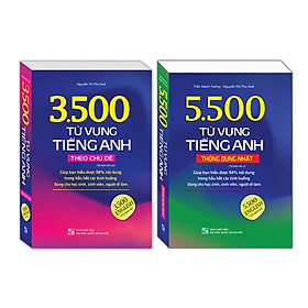 ￼Sách - (Combo 2 cuốn) 3500 Từ Vựng Tiếng Anh Theo Chủ Đề + 5500 Từ Vựng Tiếng Anh Thông Dụng Nhất (Bản màu)