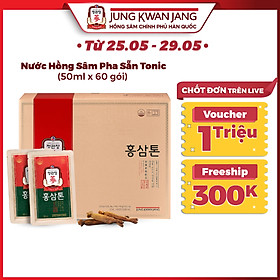 Nước Hồng Sâm Pha Sẵn KGC Jung Kwan Jang Tonic Origin 60 Gói