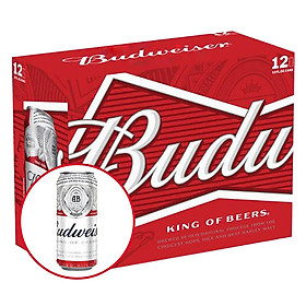 Thùng 12 Lon Bia Budweiser (500ml / Lon)