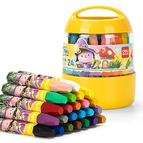 Hộp 24 Bút Sáp Dầu - Deli 72092