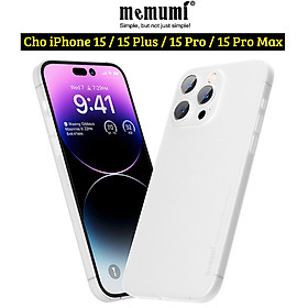 Ốp lưng siêu mỏng cho 15 Pro/ 15 Pro Max hiệu Memumi – Hàng chính hãng