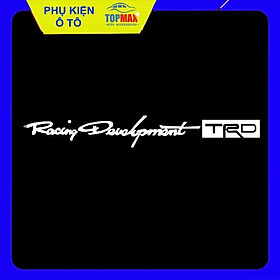 Bộ 4 tem dán tay nắm cửa xe Racing Development TRD