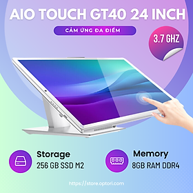 Máy tính All In One cảm ứng GT40 – POS cảm ứng GT40- Máy tính cảm ứng Intel 24 inch (Hàng chính hãng)