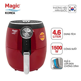 Nồi Chiên Không Dầu Magic A-802 (4.6 Lít) Đỏ- Hàng Chính Hãng