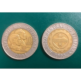 Đồng xu Philippines 10 pesos, 2 thành phần