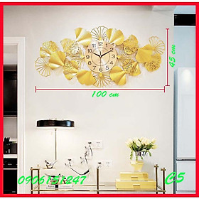 Đồng hồ treo tường trang trí decor C5 kích thước 100 x 45 cm