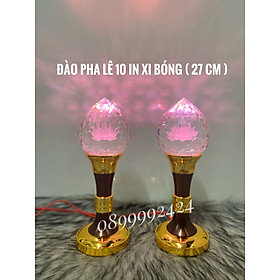 Mua ĐÈN THỜ PHA LÊ CAO CẤP ĐÀO 10 IN XI BÓNG (27cm) 1 CẶP