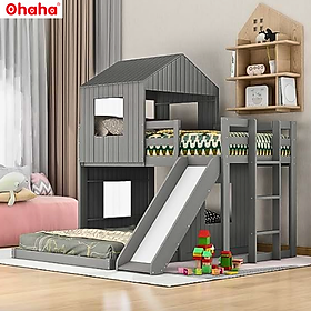 Mua GIƯỜNG TẦNG THÔNG MINH CAO CẤP CÓ CẦU TRƯỢT OHAHA - GTCC012