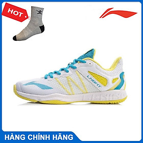 Giày cầu lông Lining AYTR014 chính hãng dành cho nữ, mẫu mới, đế kếp, chống lật cổ chân có 2 màu lựa chọn- Tặng tất thể thao Bendu