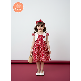 Đầm Bé Gái Tamiuy Cao Cấp Thiết Kế Kiểu Áo Khoác Giả Chất Liệu Cotton Mềm Mại