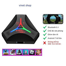 Mua Bộ chuyển đổi bàn phím và chuột Vinetteam MK12 bluetooth 5.1 có ghìm tâm AI chơi game PUBG  FF  LIÊN QUÂN dùng cho điện thoại Android  IOS hỗ trợ cả chipset mediateck - hàng chính hãng