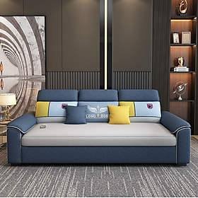 Mua Sofa giường đa năng hộc kéo đầu bật cao cấp HGK-28 ngăn chứa đồ tiện dụng Juno Sofa KT 2m1