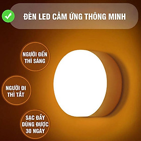 Mua Đèn LED 70mAh cảm biến chuyển động   cảm biến thông minh  ánh sáng bảo vệ mắt  sạc pin USB đời mới