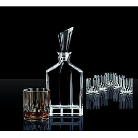 Bộ bình cốc pha lê Nachtmann Whisky Aspen 0090025-0 -Set 1 bình 6 cốc hàng chính hãng