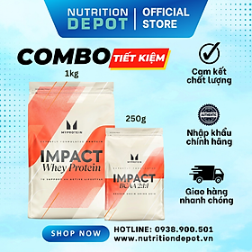 [Tiết Kiệm] Combo Tăng cơ và phục hồi cơ - Impact Whey Protein 1kg và BCAA 250g Myprotein – Nutrition Depot Vietnam