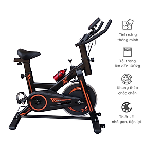 Xe Đạp Tập Thể Dục AriBike Sport. Mk 294- Mẫu mới có già để điện thoại - đồng hồ đo nhịp tim thời gian. tốc độ quãng đường tiêu hao calori