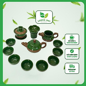 Mua Bộ Ấm Chén Uống Trà Cao Cấp Rồng Xanh SƯƠNG MAI Bình Trà Chất Liệu Gốm Sứ Tao Nhã Sang Trọng Giữ Nhiệt Tốt Bộ 12 Món
