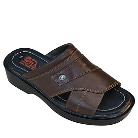 Dép Nam Quai Ngang Da Bò Thật TiTi ĐÔ Cao Cấp DNA2132d