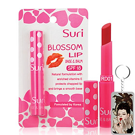 Son dưỡng ẩm bảo vệ môi chiết xuất trái bơ mỡ Suri Blossom Lip Hàn Quốc 1.8g suritặng kèm móc khoá