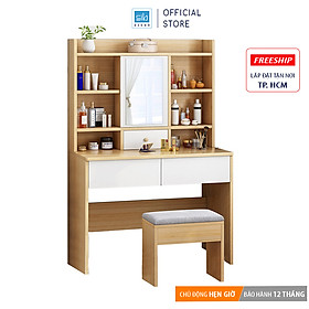 Bàn Trang Điểm, Bàn Làm Việc Đa Năng Hiện Đại Cỡ Lớn Cho Phòng Ngủ SIB Decor (Tặng Kèm Ghế Bọc Nệm)