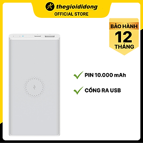 Pin sạc dự phòng không dây Polymer 10.000 mAh Type C Xiaomi Mi Wireless Power Bank Essential