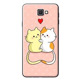 Ốp Lưng Dành Cho Samsung Galaxy J5 Prime - Couple Cat Tim