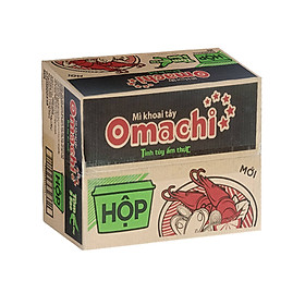 Thùng 12 hộp mì khoai tây Omachi tôm chua cay 5 sao 90g