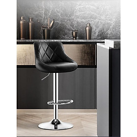 Mua Ghế quầy bar cao cấp  bọc da đệm cao su non - Ghế cao phong cách Đương Đại Xu Hướng Hiện Đại  Xoay Tròn Tăng Giảm Độ Cao