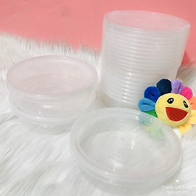 Mua Hũ Nhựa Làm Caramen Bánh Flan Nhựa PP  Rau Câu  Sữa Chua  Đựng Slime 250ml (hộp flan có nắp)