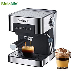 Máy pha cà phê Espresso BioloMix CM6863 công suất 850W tích hợp hệ thống điều chỉnh bọt sữa thông minh - Hàng Nhập Khẩu
