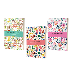 Combo 3 cuốn sách sổ: sức mạnh của mùi hương + thực đơn ăn uống kháng viêm + nghệ thuật chữa lành