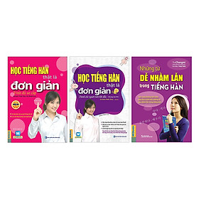 [Download Sách] Combo Học Tiếng Hàn Cho Người Mới Bắt Đầu (Tặng Kèm Những Từ Dễ Nhầm Lẫn Trong Tiếng Hàn)