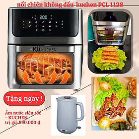 Nồi Chiên Không Dầu Bằng Thép Không Gỉ - KUCHEN ĐỨC 1128 - 12 Lít - Hàng chính hãng