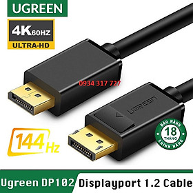 Cáp Chuyển Displayport sang HDMI Cao Cấp Ugreen 10238 10239 10202 10203 10204 Chính hãng DP101 hàng chính hãng